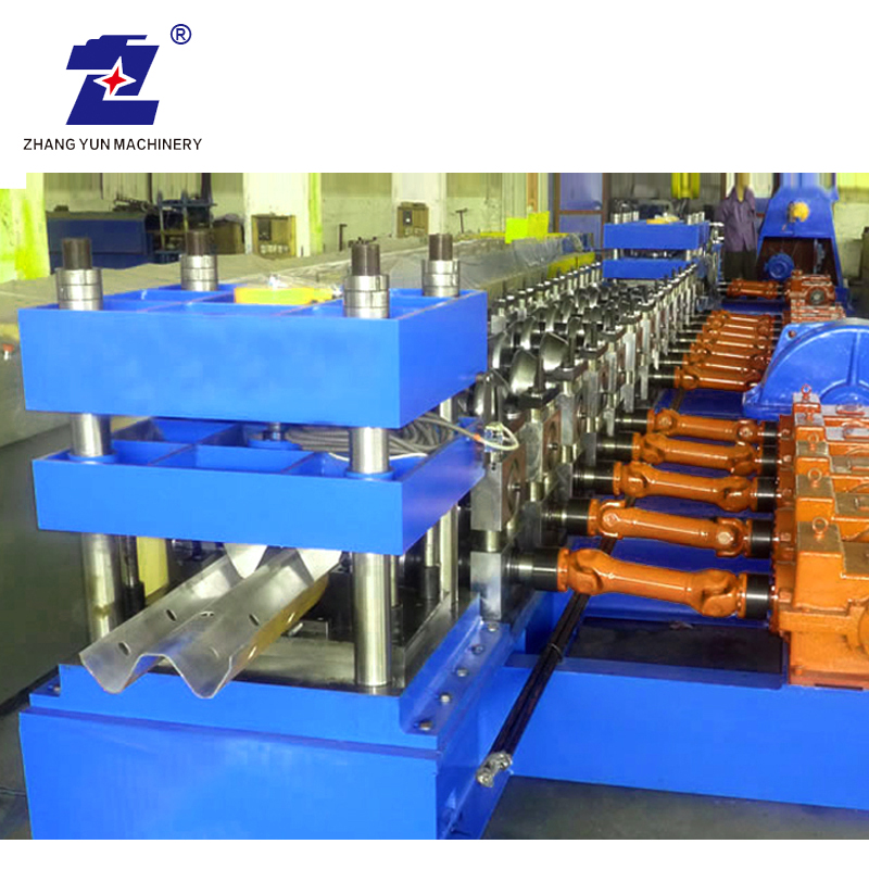 High Speed W Beam Highway Fence Guardrail Roll Forming Machine Mill