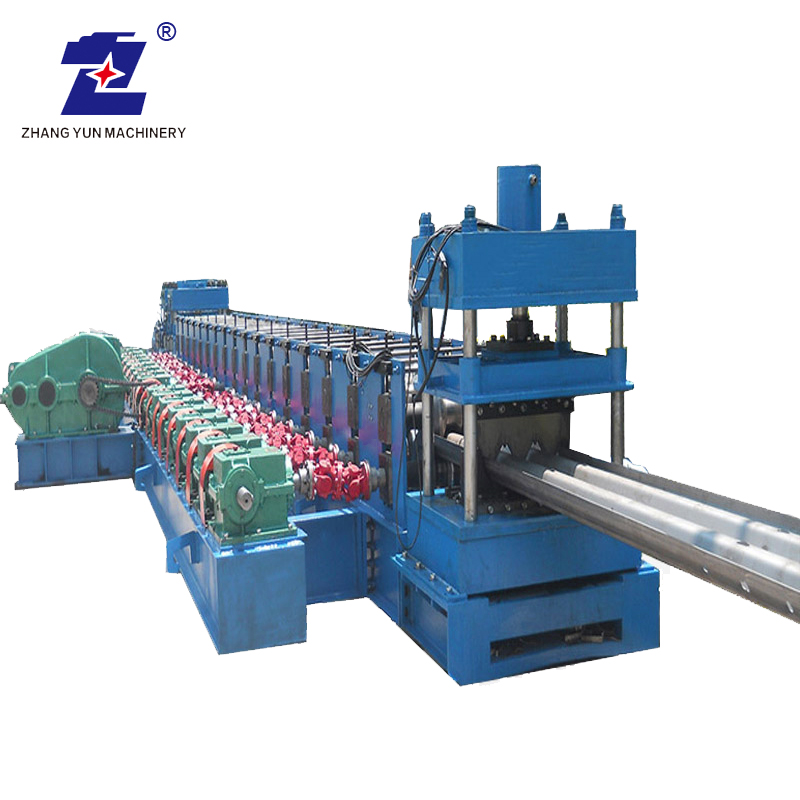 with Punching Devices Customized Automatic Three Waves Highway Crash Barrier Guardrail Profiles Roll Forming Machine