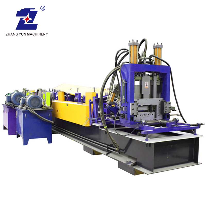 Automatic Changeable C Z Section Type Steel Purlin Profile Roll Forming Machine