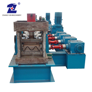 For Steel W/V Beam Traffic Highway Guardrail Galvanized Guardrail Beam Roll Forming Making Machine